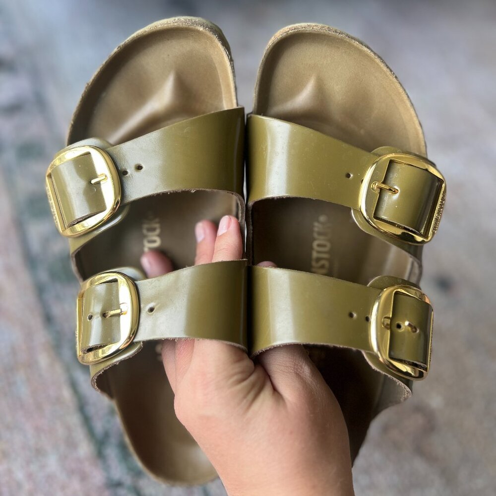 Birkenstock Arizona Big Buckle High Shine Green